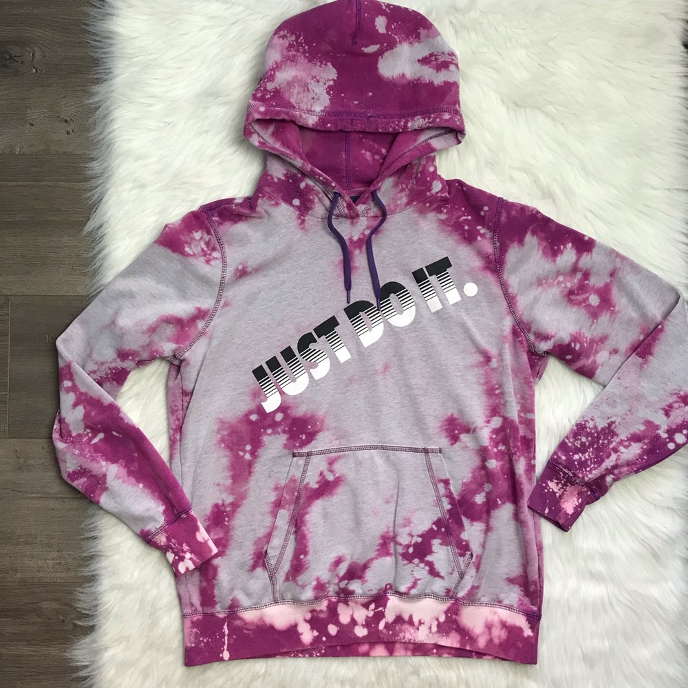 Custom Bleached Nike Just Do It Sweatshirt XL